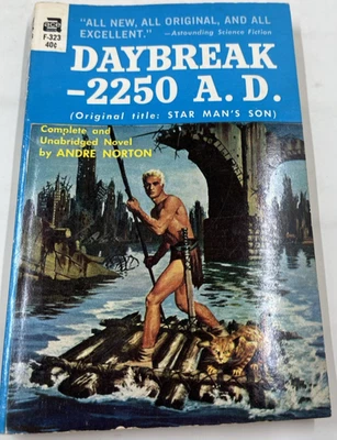 Daybreak -2250 A.D. Star Man's Son 1952 3rd Print Paperback by Andre Norton Foto 1 de 4
