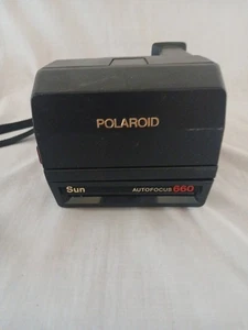 Polaroid 600 660 Sun Autofocus Land fotocamera pellicola istantanea funzionante - SPEDIZIONE VELOCE! - Foto 1 di 7