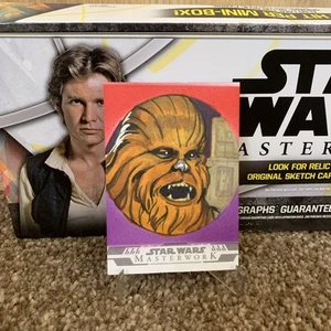 2024 Star Wars Masterwork Chewbacca Sketch Eric Medina 1/1 - Picture 1 of 3