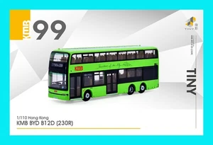 AUG 2025 TINY #99 KMB BYD B12D (230R) 1:110 HK BUS Diecast Model Car - Picture 1 of 10