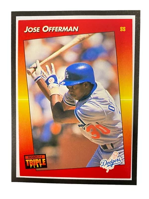 1992 Donruss Triple Play Jose Offerman #153 - Image 1 of 2
