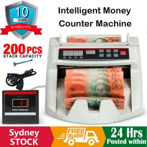 Australian Money Bill Note Counter Auto Counting Fake Note UV Detector Machine - Picture 1 of 10