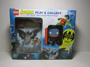 Wii DC Lego Batman Video Game & Funko Batman GITD Pop! (Nintendo, 2008) NEW - Picture 1 of 2