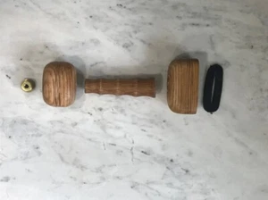 Römer Legionär Auxilia Offizier Hartholz Gladius Griff Schutzpummel Messingteil - Bild 1 von 5