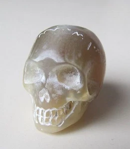 Hand Carved Horn Skull ~ NEW - Picture 1 of 7