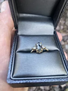 Beautiful Salt & Pepper Diamond Engagement Ring - Size 5.5 - 2.17 Carats - Picture 1 of 3