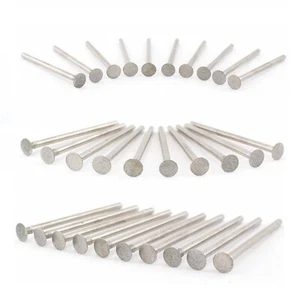 30 piezas brocas de molienda de diamantes con cabeza en T ultrafina de 1-8 mm rebabas de tallado herramientas de piedra - Imagen 1 de 96