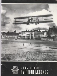 LONG BEACH AVIATION HISTORY BROCHURE LINDBERGH, EARHART, HUGHES,ETC-1980'S - Picture 1 of 4