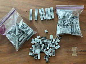 139 Light Bluish Gray LEGO Basic Bricks 2x2 2x3 2x4 + Counts in Desc. Bulk Lot - Picture 1 of 7