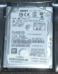 HGST Z5K500-320 320GB HTS545032A7E380 5400RPM SATA 2.5" Laptop HDD Hard Drive - Picture 1 of 2