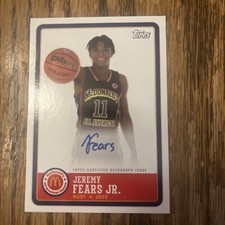 Jeremy Fears 2023 Topps Chrome McDonald's Autograph On Card Auto MICHIGAN STATE