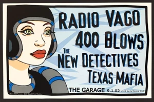 Radio Vago POSTER 400 Blows New Detectives Tara Mcpherson Signed Numbered Mint - Picture 1 of 3