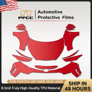 For Toyota GR Yaris 2024-UP PRO PreCut Paint Protection Film Gloss Clear Bra PPF - Picture 1 of 20