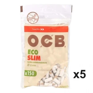 OCB Filtres SLIM ECO BIO 6 MM Lot 5 sachets x150 - Imagen 1 de 1