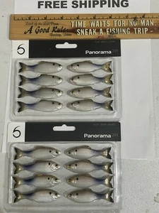 LOT OF 2 New 6th Sense Panorama 2.8 COLOR FISHING LURES 4K SHAD COLOR NIPS - Picture 1 of 4