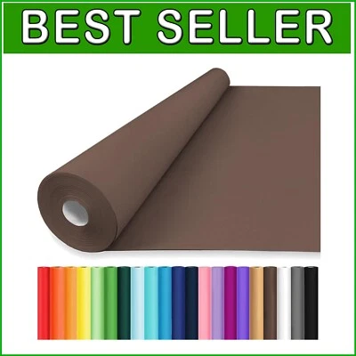 36" x 2400" Eco-Friendly Chocolate Brown Kraft Paper Roll for Elegant Crafting - Image 1 of 4