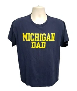Michigan University Dad Adult Large Blue TShirt - Picture 1 of 8
