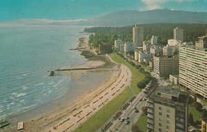 Luftaufnahme der English Bay & Downtown Vancouver British Columbia Kanada Postkarte - Bild 1 von 2