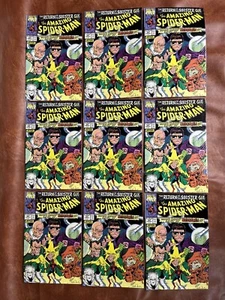 1990 Marvel Comics 9x Lot The Amazing Spider-Man #337 New Sinister Six 1st App - Picture 1 of 10