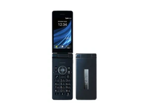 SHARP AQUOS KEITAI 3 Black 8GB 1GB RAM Factory Unlocked FlipPhone 3.4 FROM JAPAN - Afbeelding 1 van 4