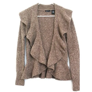 Moda International Vintage Boho Cropped Towel Terry Cardigan Sweater Sz S - Picture 1 of 8