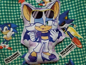 Almohada de felpa 12" Murder Of Sonic The Hedgehog cómic lindo juego Fanart Rouge Bat - Imagen 1 de 2