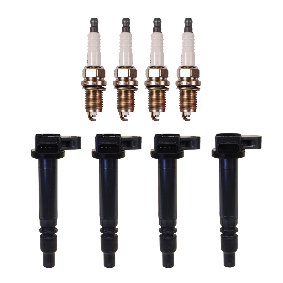 Juego de 4 bobinas de encendido directo con bujías para Toyota Tacoma 2.4 2.7 Foto 1 de 1