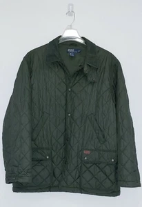 POLO RALPH LAUREN ARMY OLIVE GREEN QUILTED JACKET (SIZE XL)  - Picture 1 of 7
