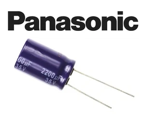 1 PCS PANASONIC CAPACITOR AL ELECT 2200UF 2200MF 35V RADIAL ORIGINAL OEM CAP - Picture 1 of 1