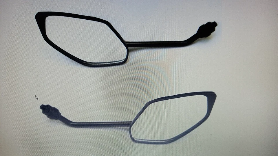 COPPIA SPECCHIETTI RETROVISORI PER MOTO SCOOTER  DX SX  REGOLABILE NERO ART.336 - Immagine 1 di 1