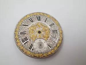 Pareja de esferas ornamentadas de plata de ley y vermeil para reloj de bolsillo - Imagen 1 de 8