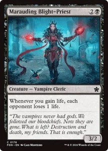 MARAUDING BLIGHT-PRIEST x4 mtg NM-M Fondazioni 4 Comuni - Foto 1 di 1