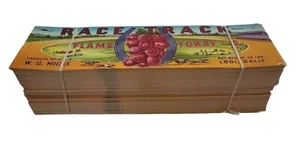 Wholesale Lot 1000? Race Track Brand Fruit Crate Label Vtg California Produce - Picture 1 of 7