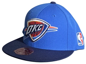 Oklahoma City Thunder Fitted Hat Cap by Mitchell & Ness NBA Big Time 2 Tone - Picture 1 of 5