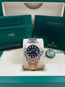 Rolex Yacht-Master Two Tone 40mm Black Dial 126621 Pre-Owned 2023 - Picture 1 of 11