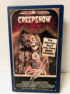 CREEPSHOW VHS Tape 1982 1987 Warner Bros Blue Plastic Case - Picture 1 of 8