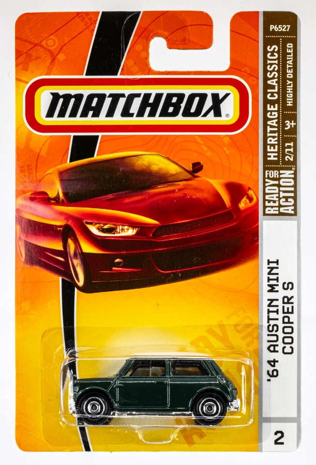 2009 Matchbox #2 1964 Austin Mini Cooper (1275S) BRITISH RACING GREEN | FSC - Image 1 of 1