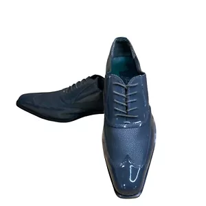 Jean Yves Manhattan elegante Schuhe Smoking Hochzeit Abschlussball Event Budapester Gr. 13 grau - Bild 1 von 17
