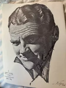 James Cagney Signed Volpe 8 X 10 Print - Picture 1 of 2