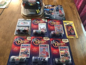 JEFF GORDON 1/64 CAR COLLECTION WITH AUTOGRAPHED HAT - Picture 1 of 8