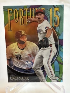 2025 Topps Chrome #F15-15 Corey Seager Fortune 15 Texas Rangers - Picture 1 of 2