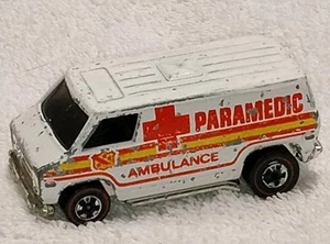 Hot Wheels Redline Super Van Paramedic Ambulance 1974 White Made In Hong Kong - Picture 1 of 5