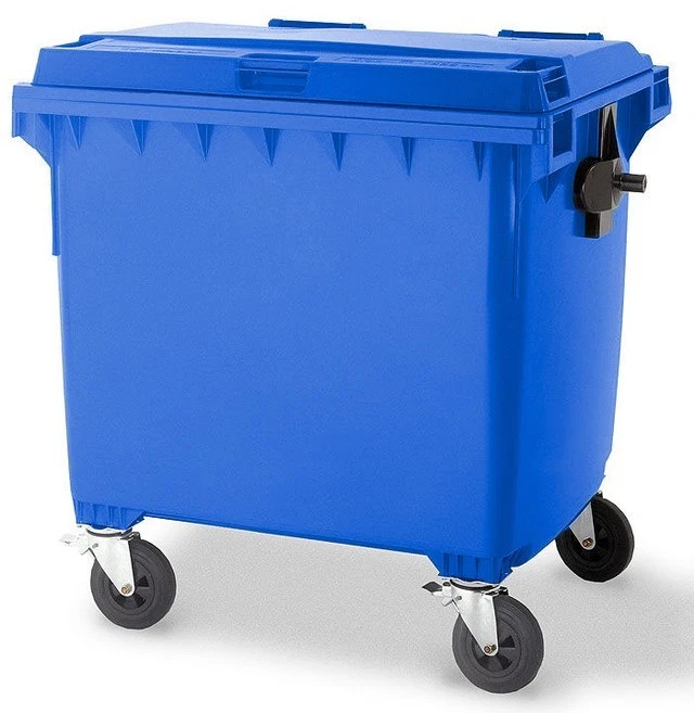 Blue 1100 wheelie bin Heavy Duty EN840 Certified - Image 1 of 1