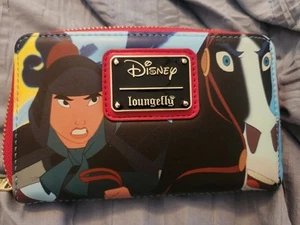 Cartera Mulan Disney Loungefly roja usada - Imagen 1 de 4