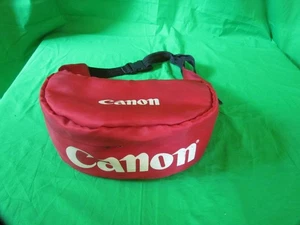 Vintage Original Canon Kamera Bauchtasche Hüfttasche Tasche rot schöner Zustand - Bild 1 von 10