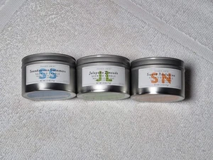 Trader Joe’s  Candle Lot of 3 New With Lid, 2.5 Oz - Picture 1 of 4
