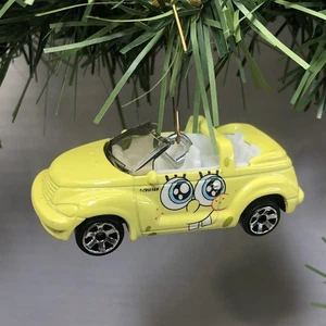 2002 Matchbox PT Cruiser Convertible SpongeBob Christmas Ornament - Picture 1 of 5