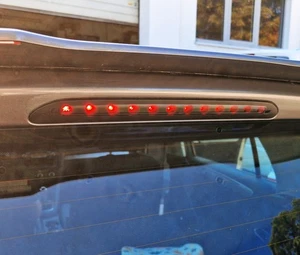 LED 3. LUCE FRENO PER VW GOLF 7 VII 13+ NERO CHIARO PLUG&PLAY CON BOCCHETTA LAVAGGIO - Foto 1 di 7