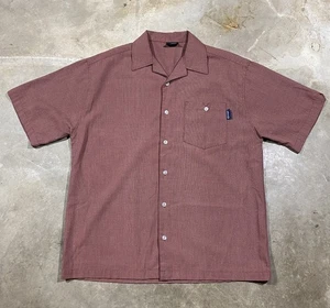 Gouge Clothing Shirt L Brown Made in USA 90s Y2K Button Front  - Picture 1 of 8