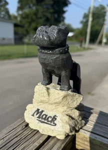 ULTRA RARE MACK TRUCK BULLDOG GRANITE PAPERWEIGHT FIRST GEAR Sign Advertising - Picture 1 of 9